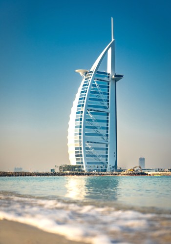 Urlaub in Dubai mit Blick auf Burj Dubai