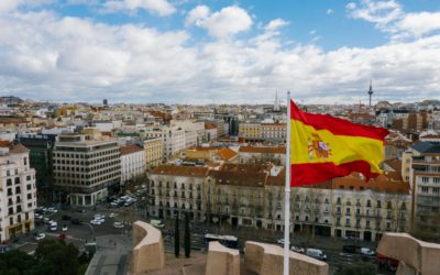 Spanien-Festland-Flagge-Spaniens